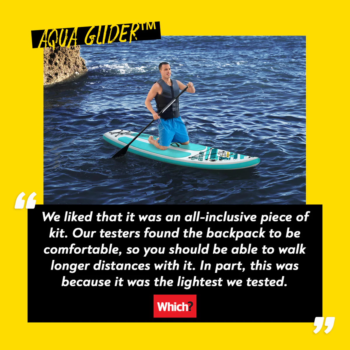 Hydro-Force 10FT 6 SUP Inflatable Stand Up Paddle Board Set Aqua Glider - Image 9