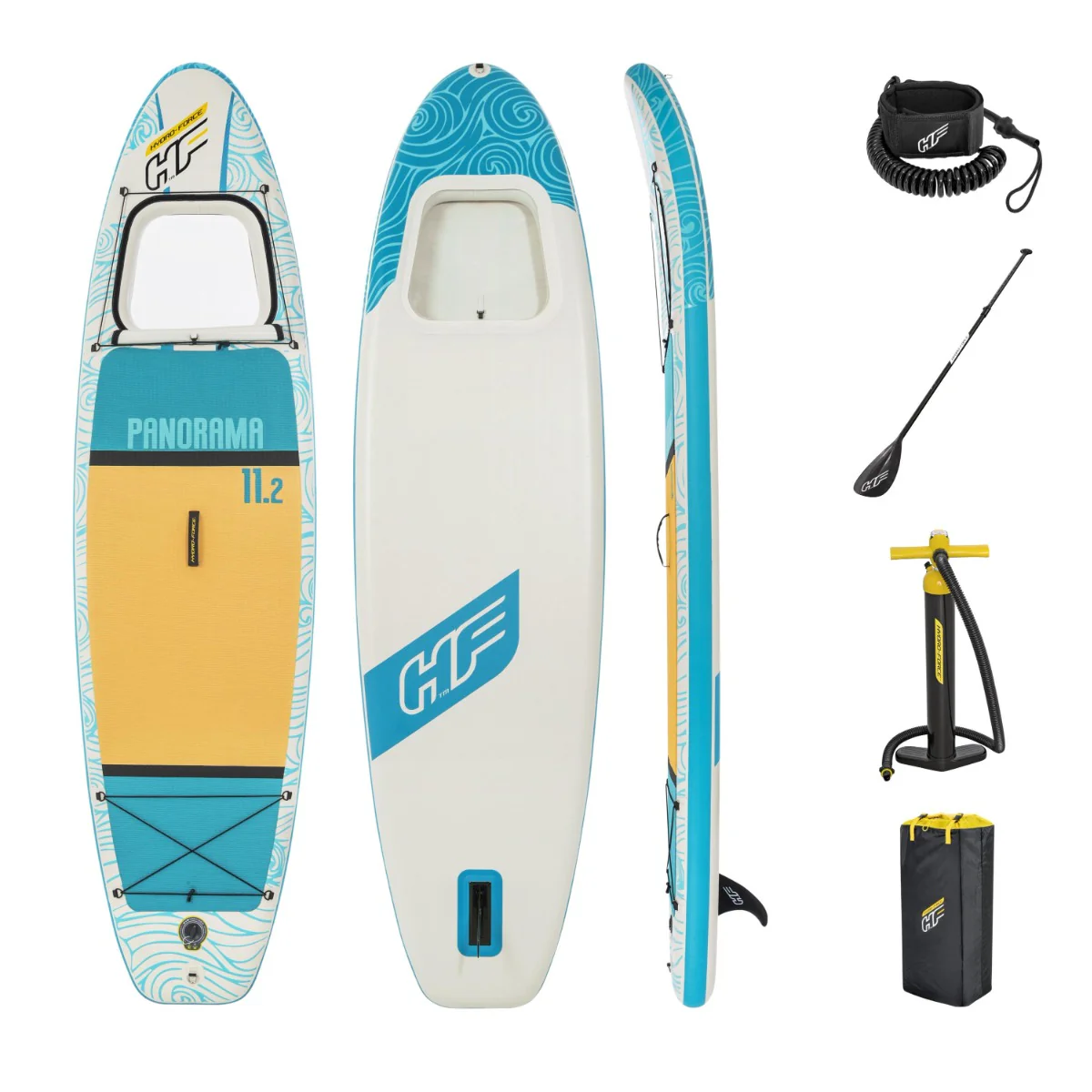 Hydro-Force 11FT SUP Inflatable Stand Up Paddle Board Set - Panorama