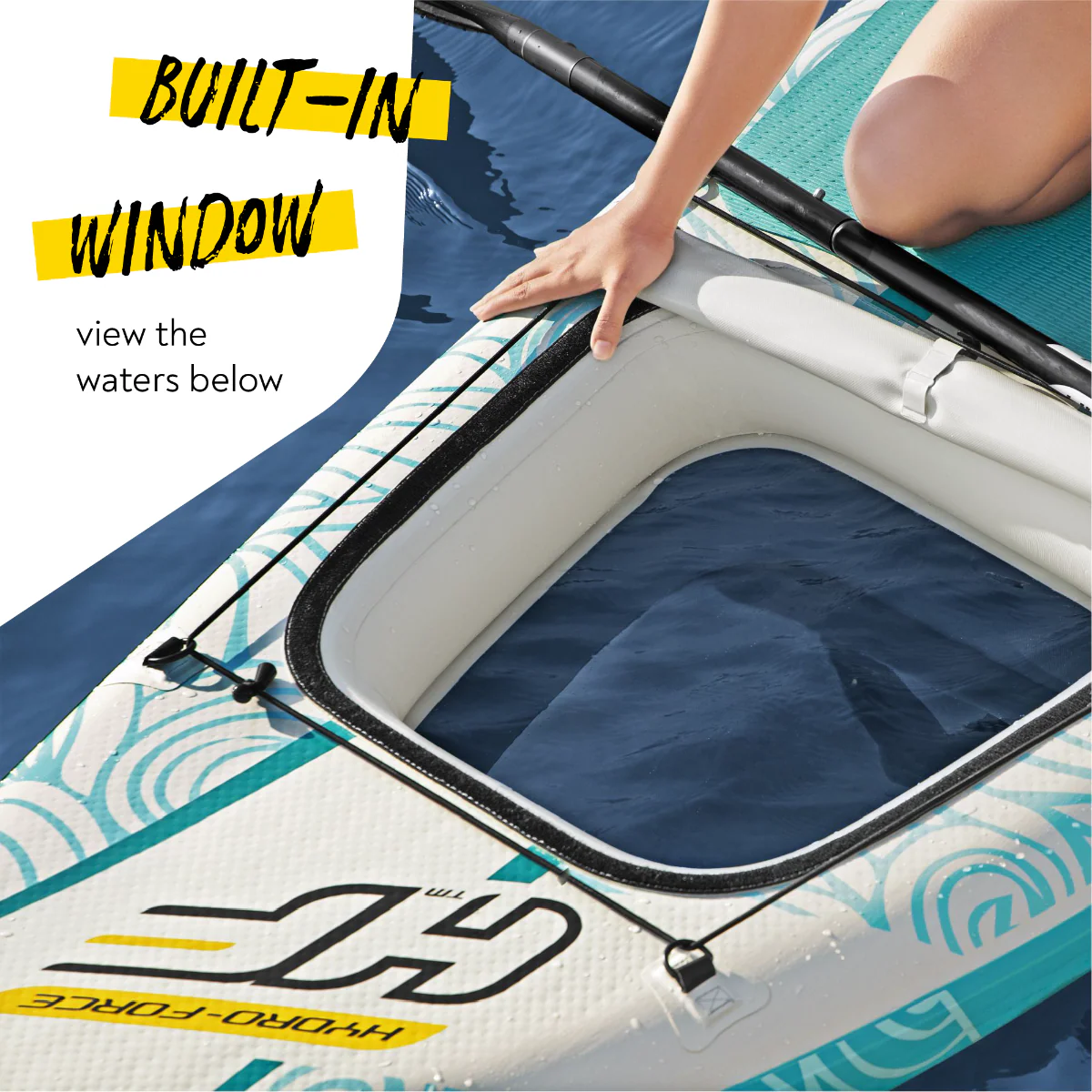 Hydro-Force 11FT SUP Inflatable Stand Up Paddle Board Set - Panorama - Image 3