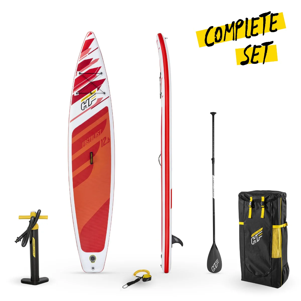 Hydro-Force 12FT 6 SUP Inflatable Stand Up Paddle Board Set FastBlast - Image 8