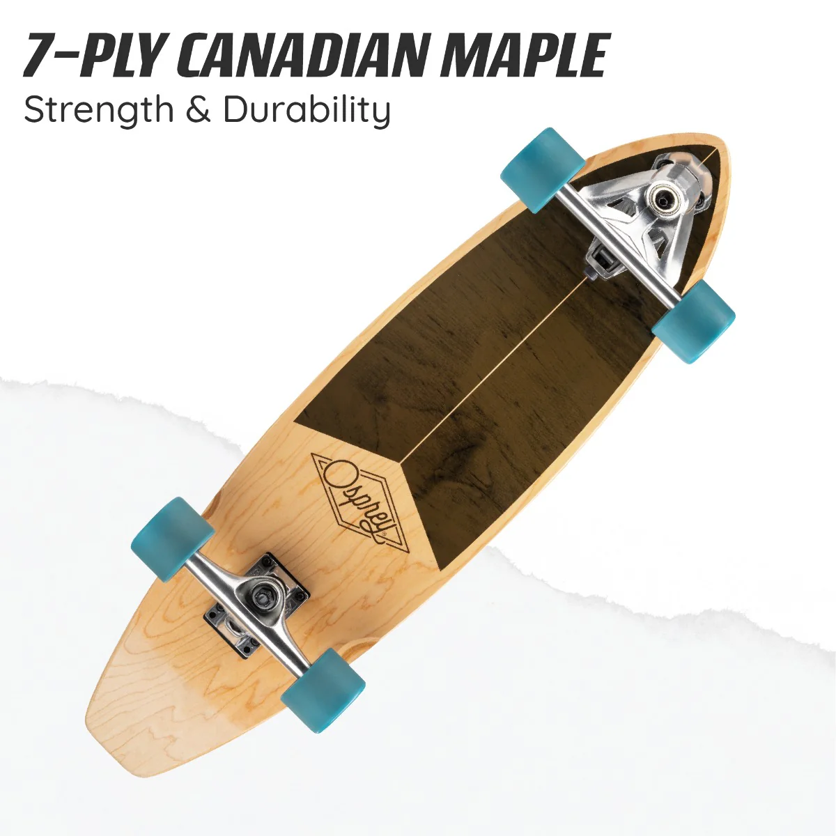 29" Cruiser Skateboard - Segment Carve Board - Image 4