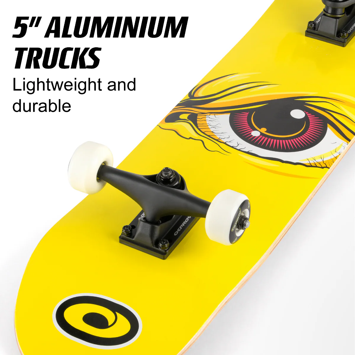 8" x 31" Complete Double Kick Skateboard - Wrath - Image 3