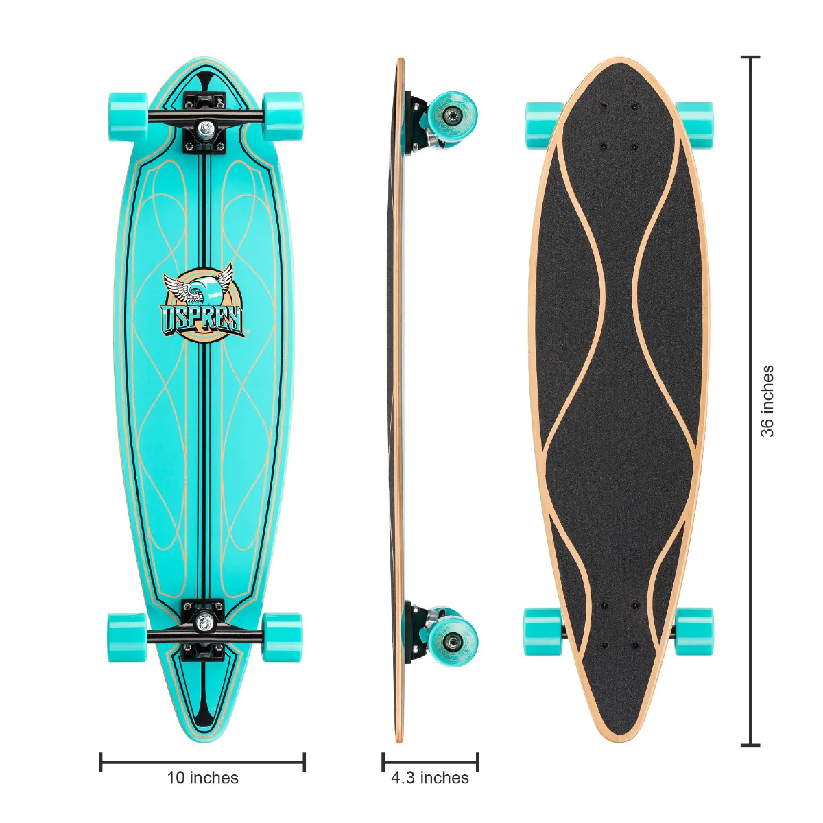 36" Cruiser Skateboard - Helix - Image 7