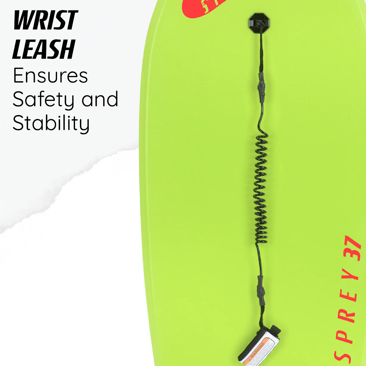 37” Bodyboard – Stripe Green - Image 6