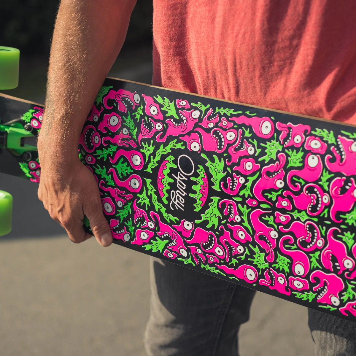 39" Twin Tip Skateboard Longboard - Pink - Character - Image 2