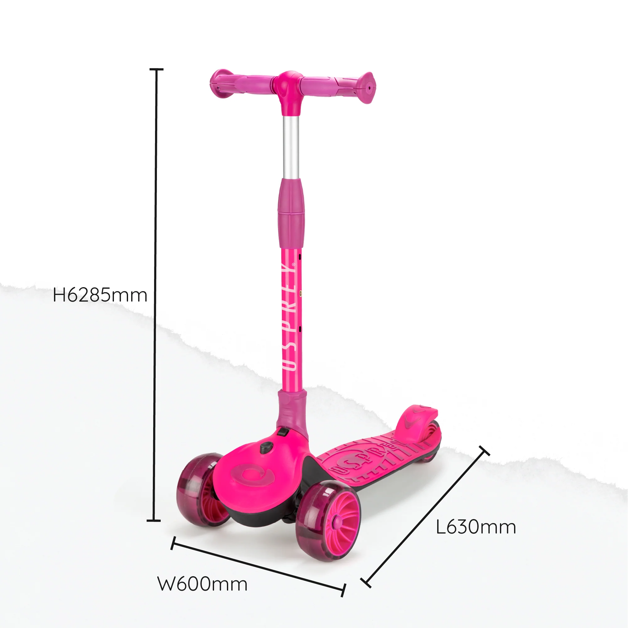 3Ride Tri-Scooter - Pink - Image 7