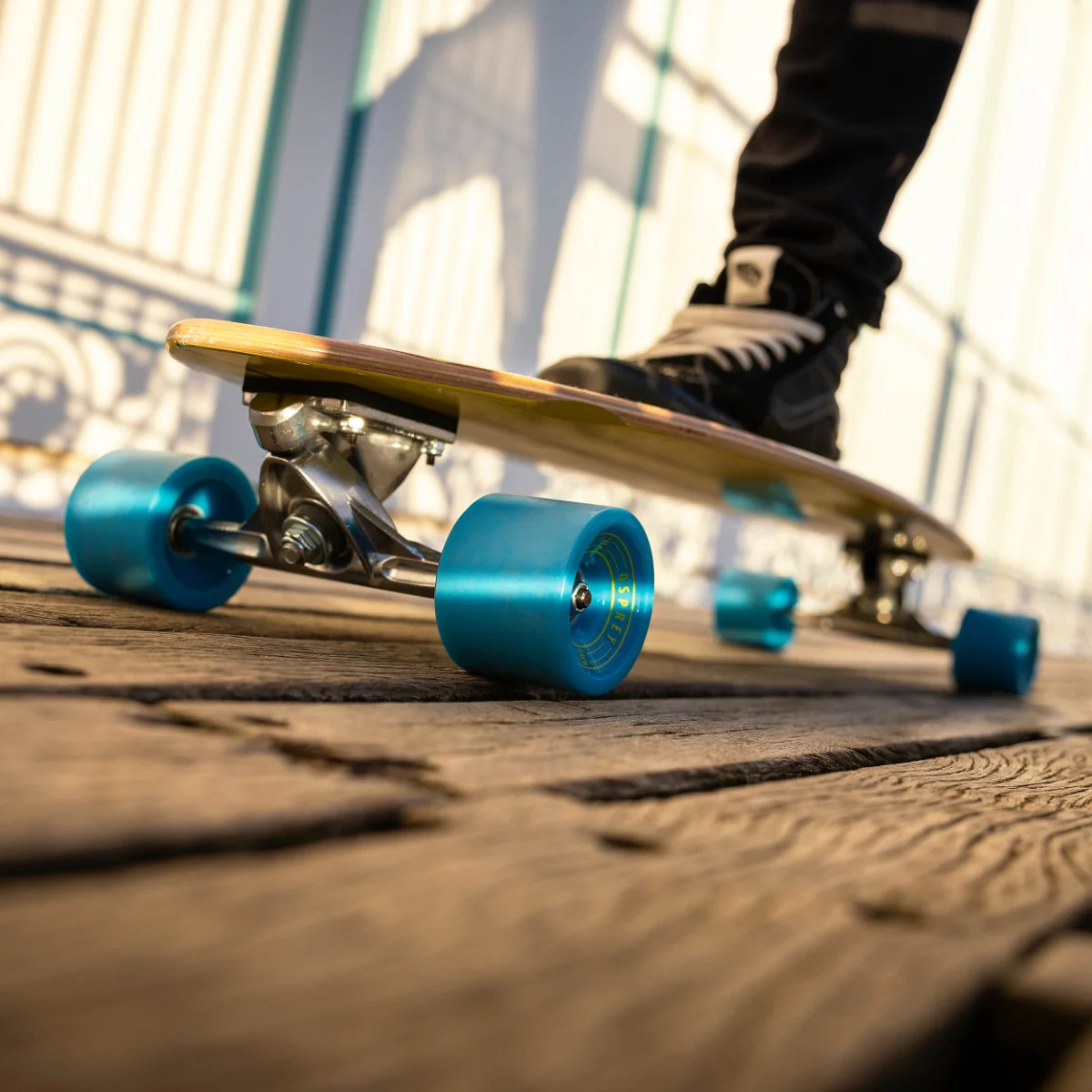 Pintail Longboard Skateboard - Stripe - Image 2