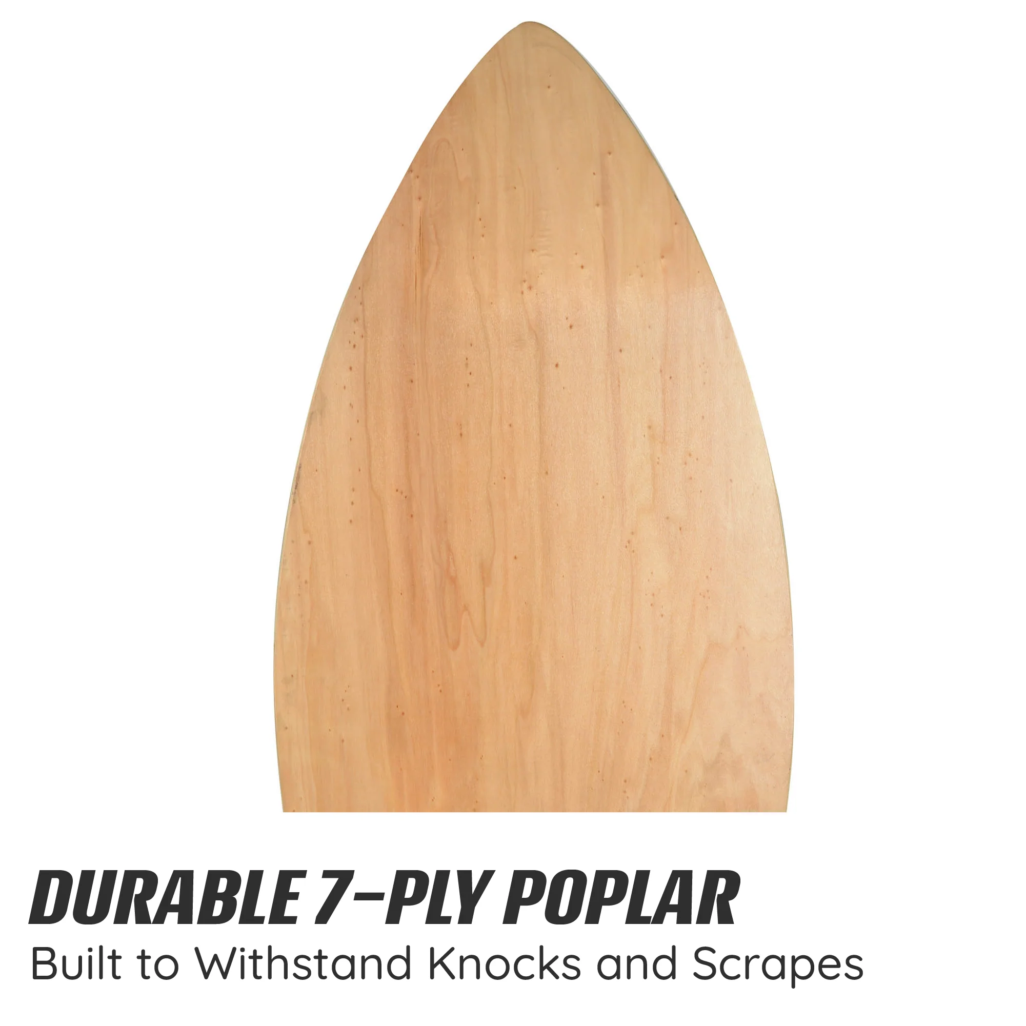 41" Skimboard Pin Tail Board - Zig Zag - Image 3