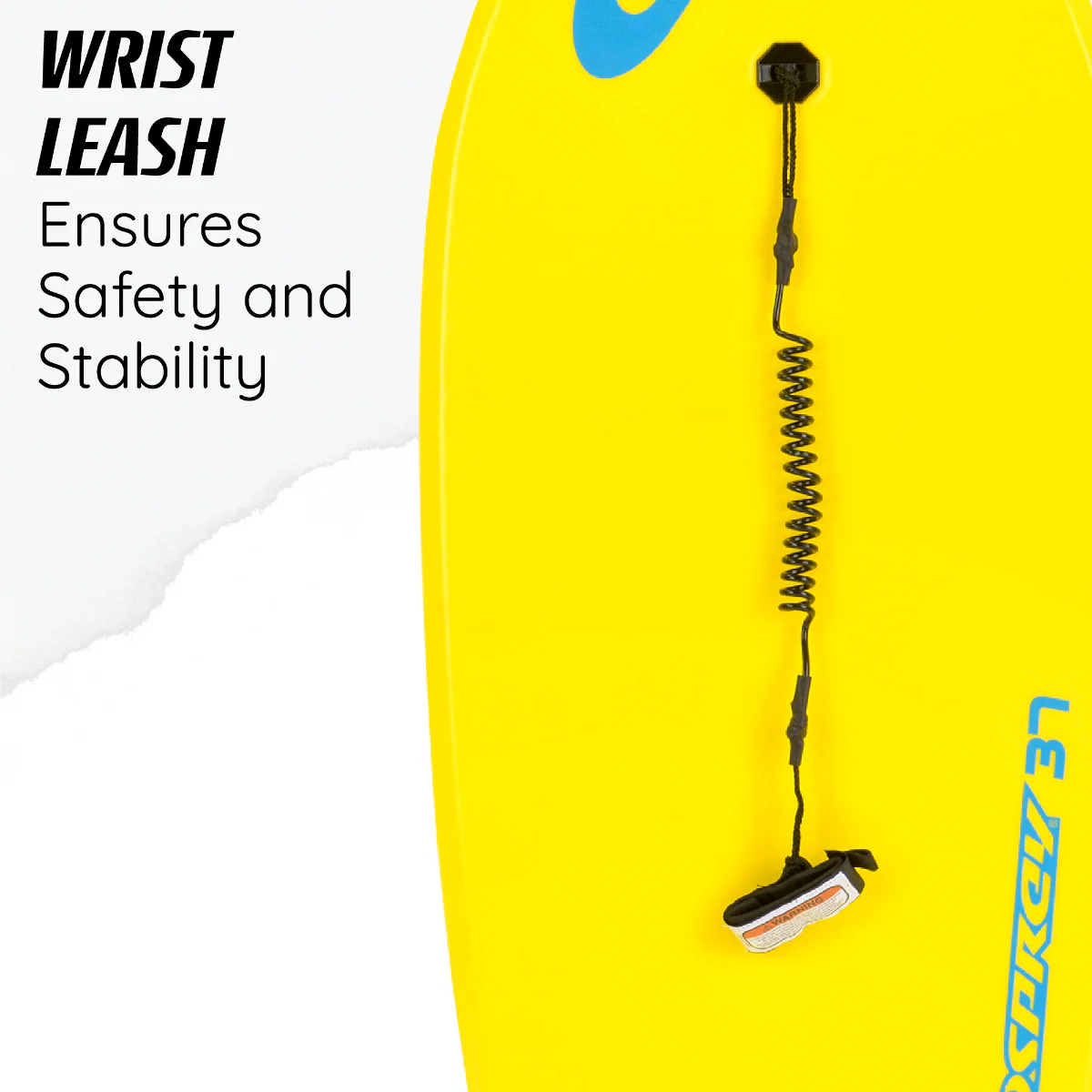 37" Bodyboard - Spiral Yellow - Image 6