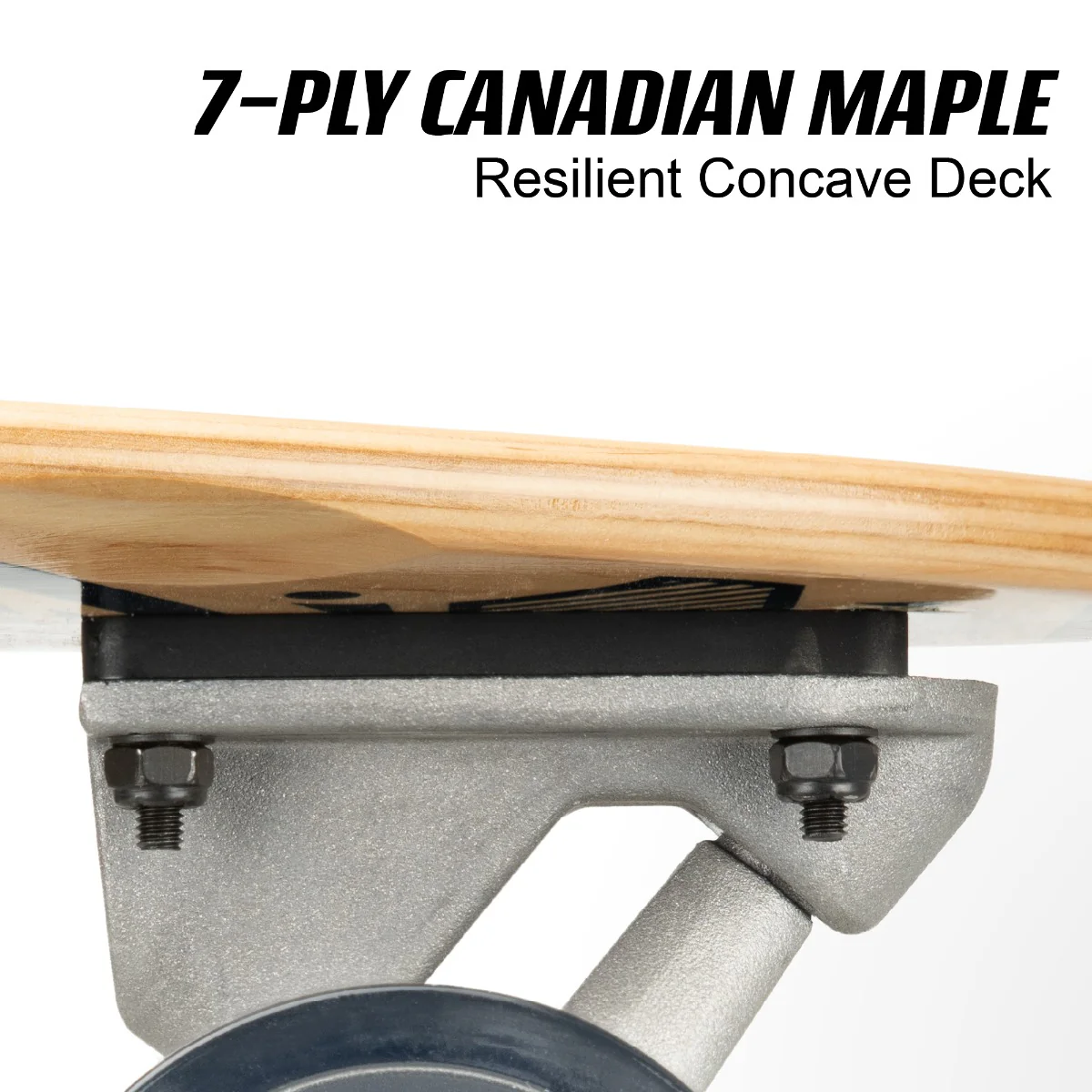 46" Pintail Longboard Skateboard Coastline - Image 4