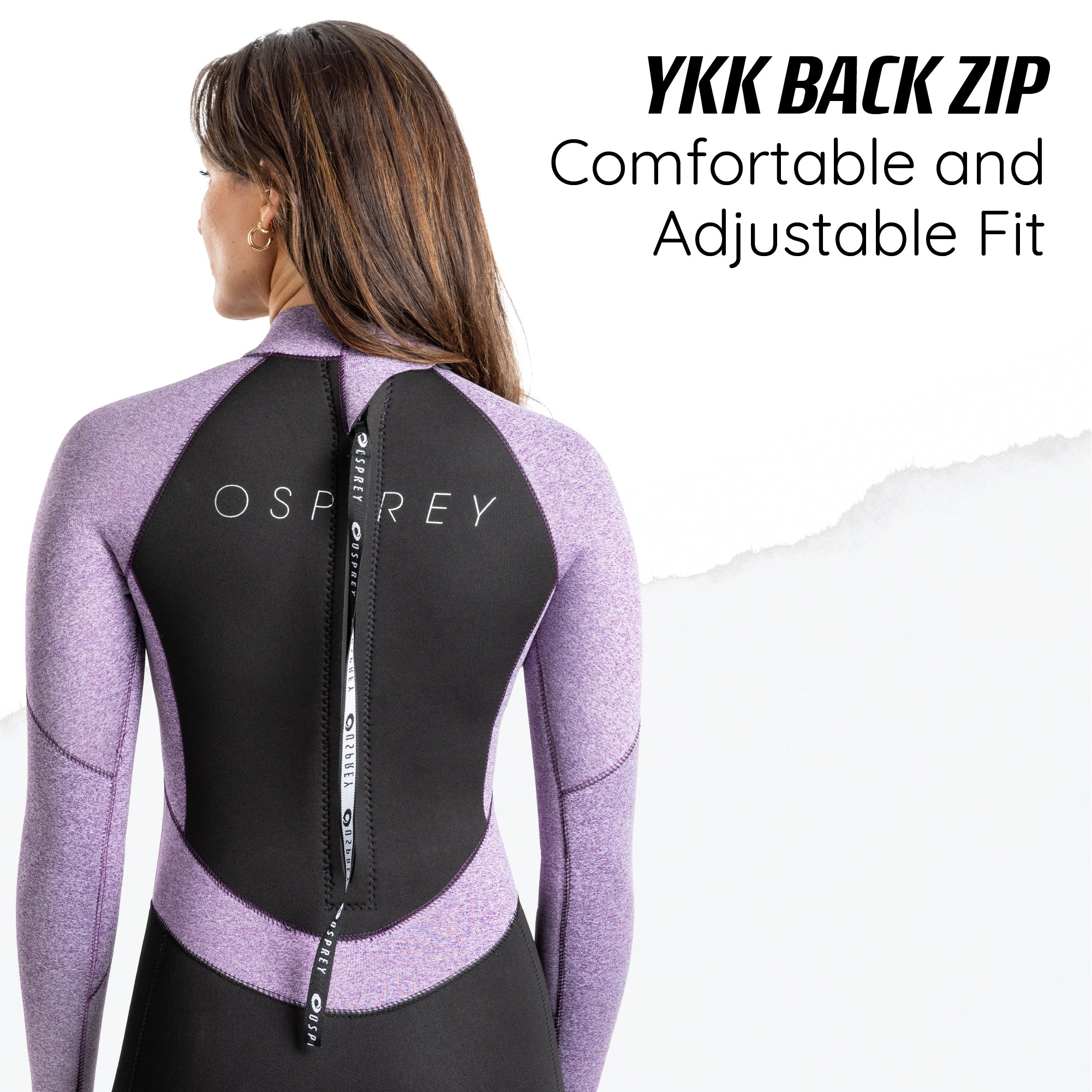 Womens 5mm Zero Full Length Wetsuit - Purple - Image 5