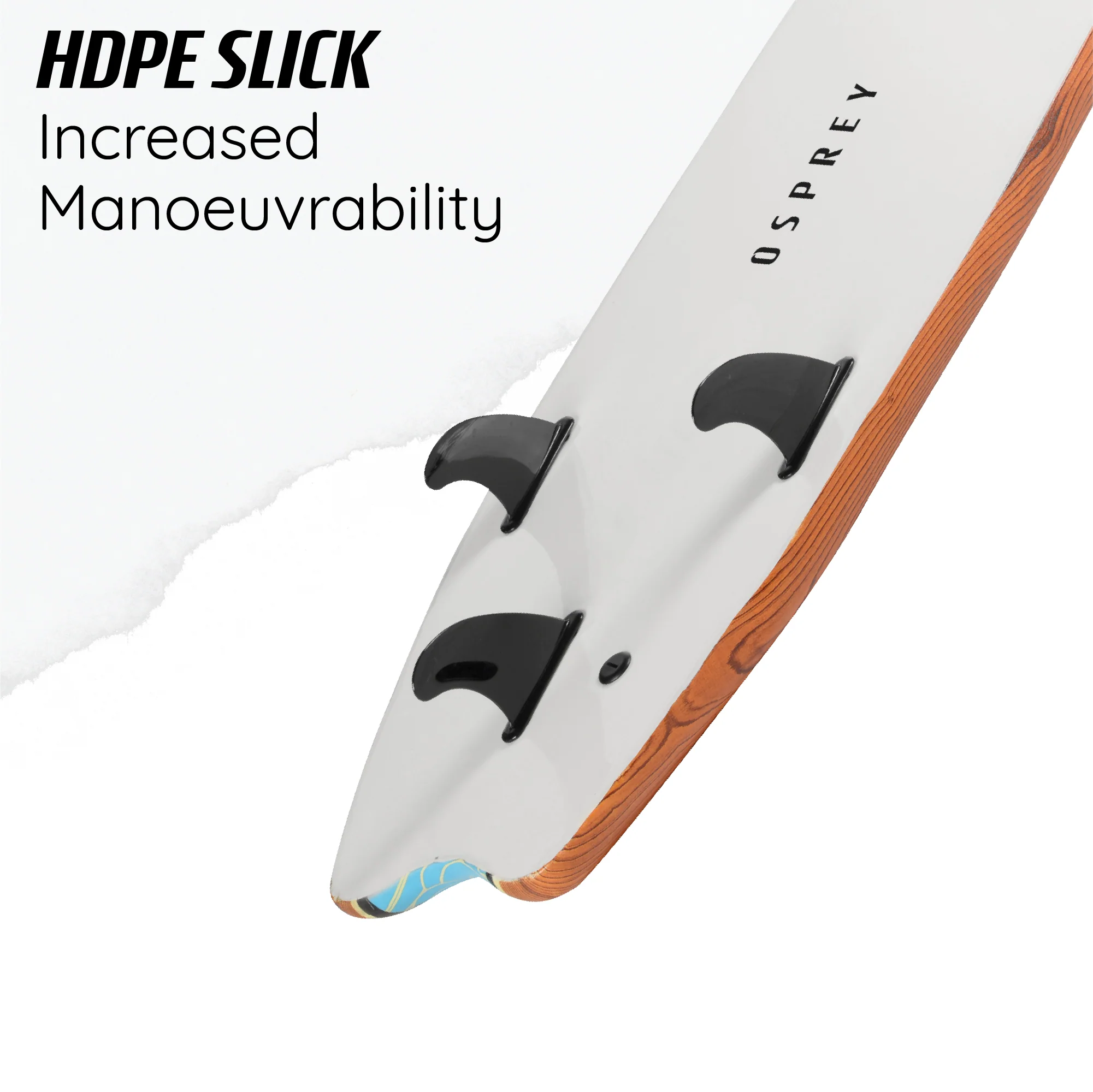 6ft Foam Surfboard - Wood - Image 6