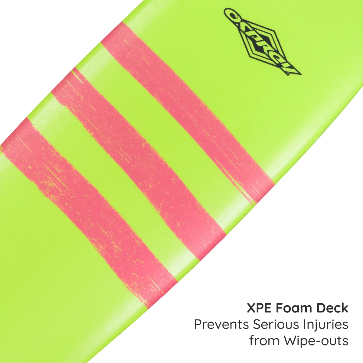 7ft 2in Foam Surfboard - Triband - Image 6
