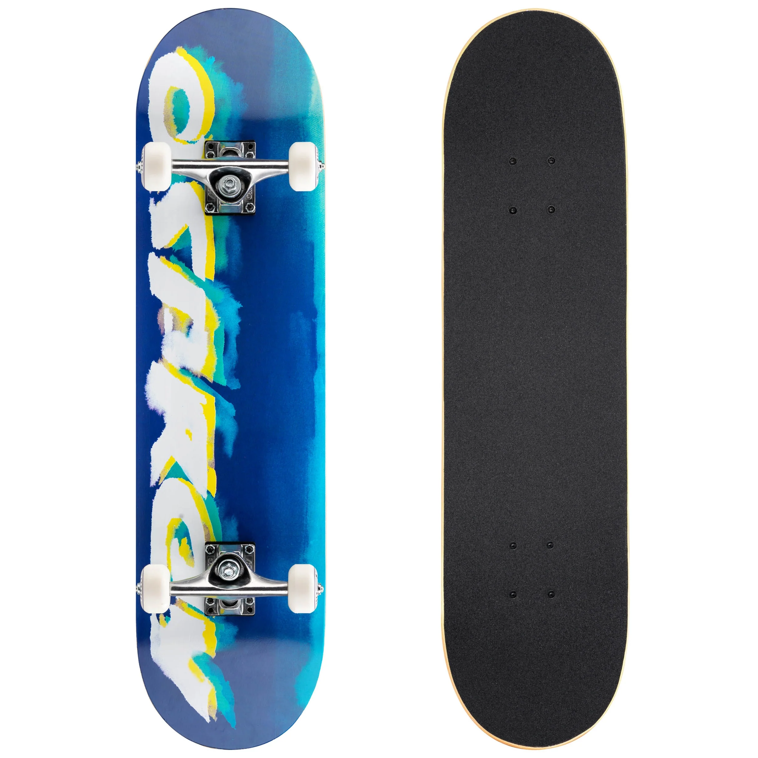 8" x 31" Complete Double Kick Skateboard - Brush