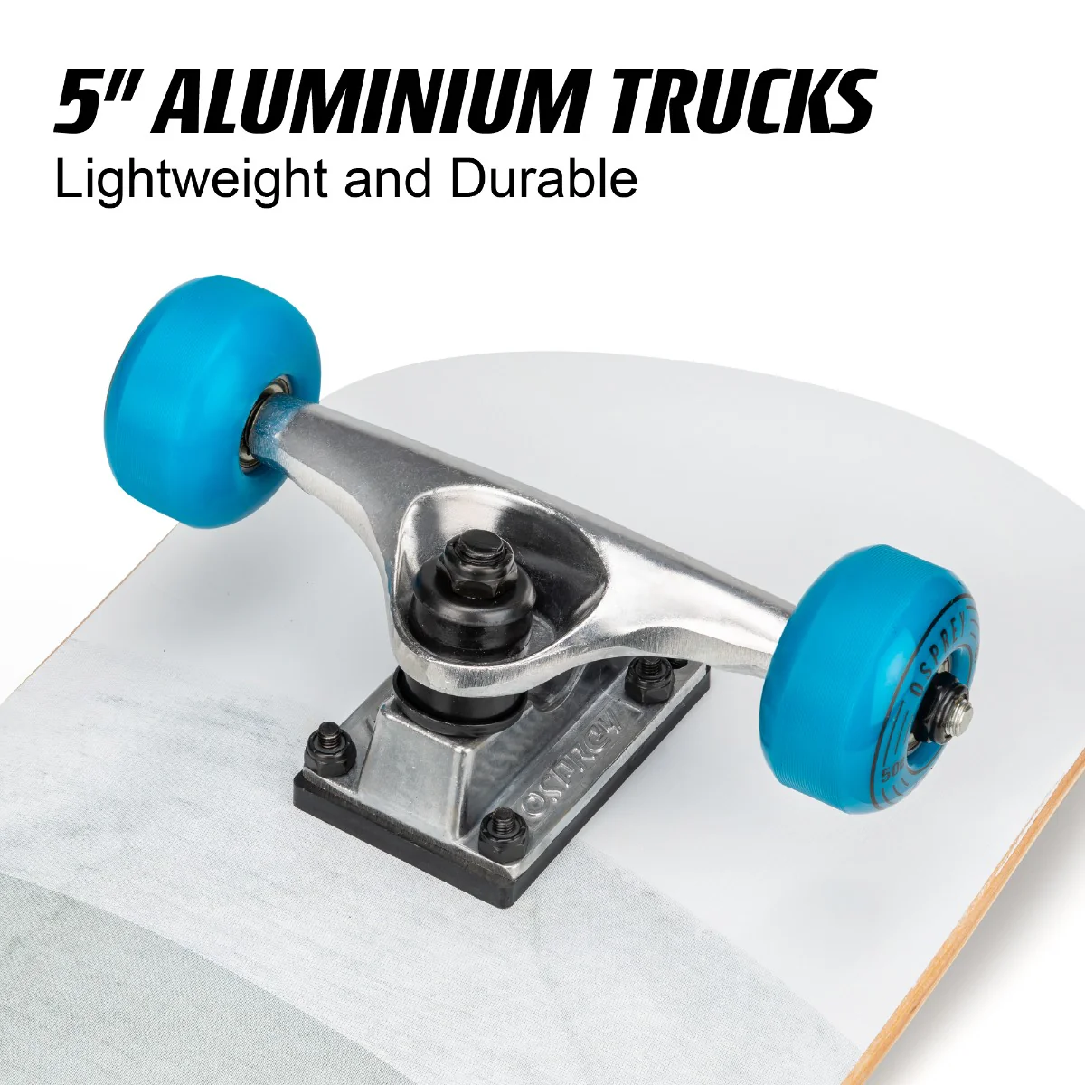 8" x 31" Complete Double Kick Skateboard - Wood Fade - Image 4