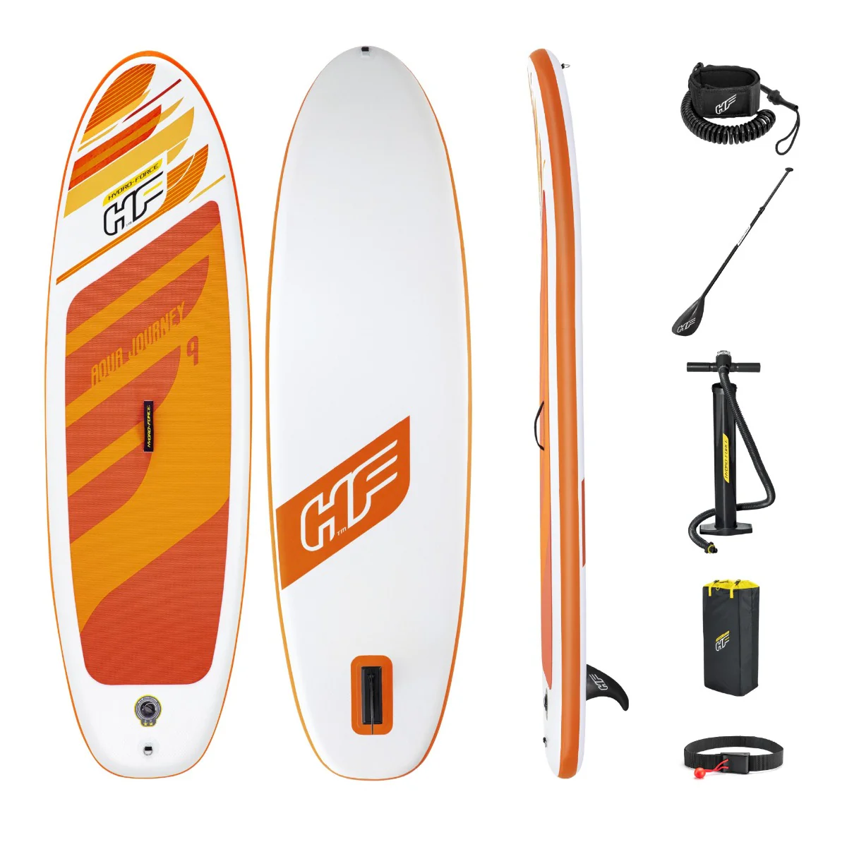 Hydro-Force 9FT SUP Inflatable Stand Up Paddle Board Set Aqua Journey