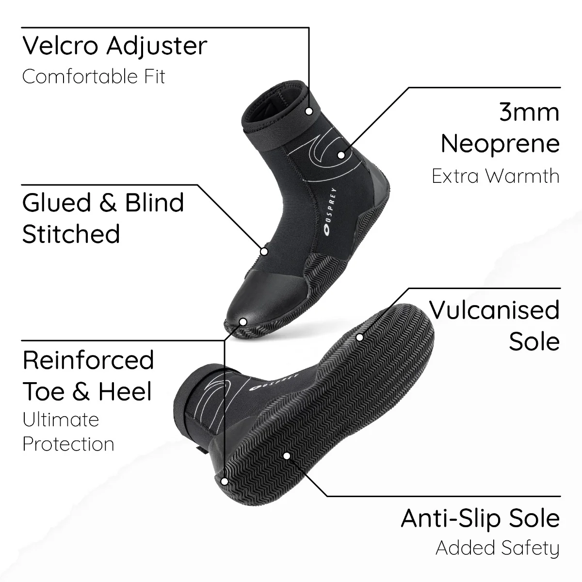 Adult Neoprene 3mm Boots - Image 3