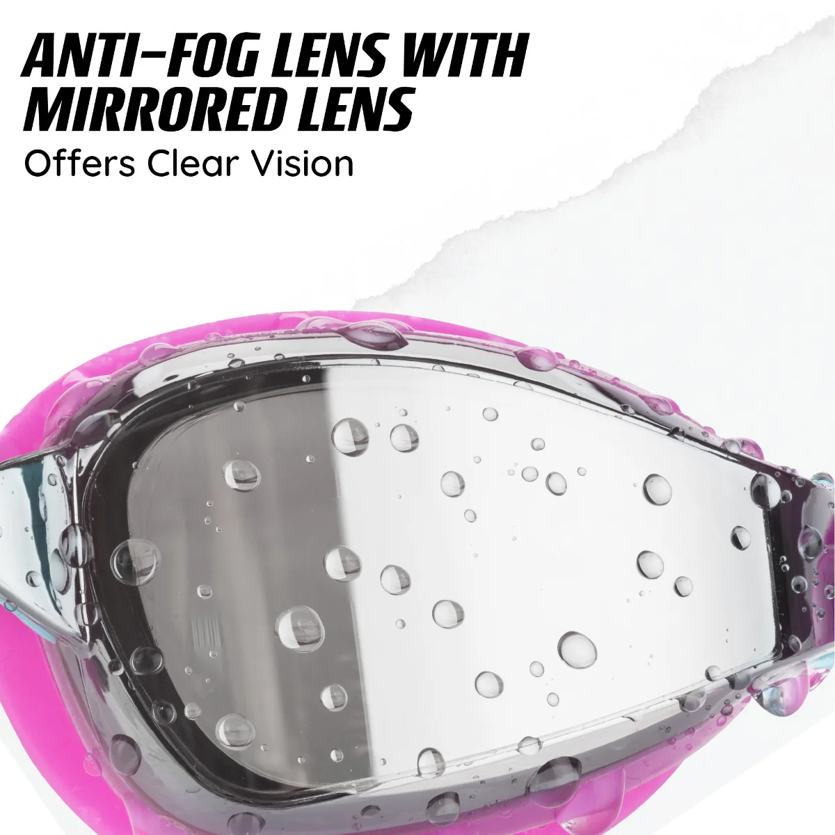 Adult Race Swim Goggles - Purple - Image 3