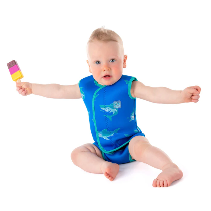 Baby Wetsuit Wrap - Shark Blue - Image 2