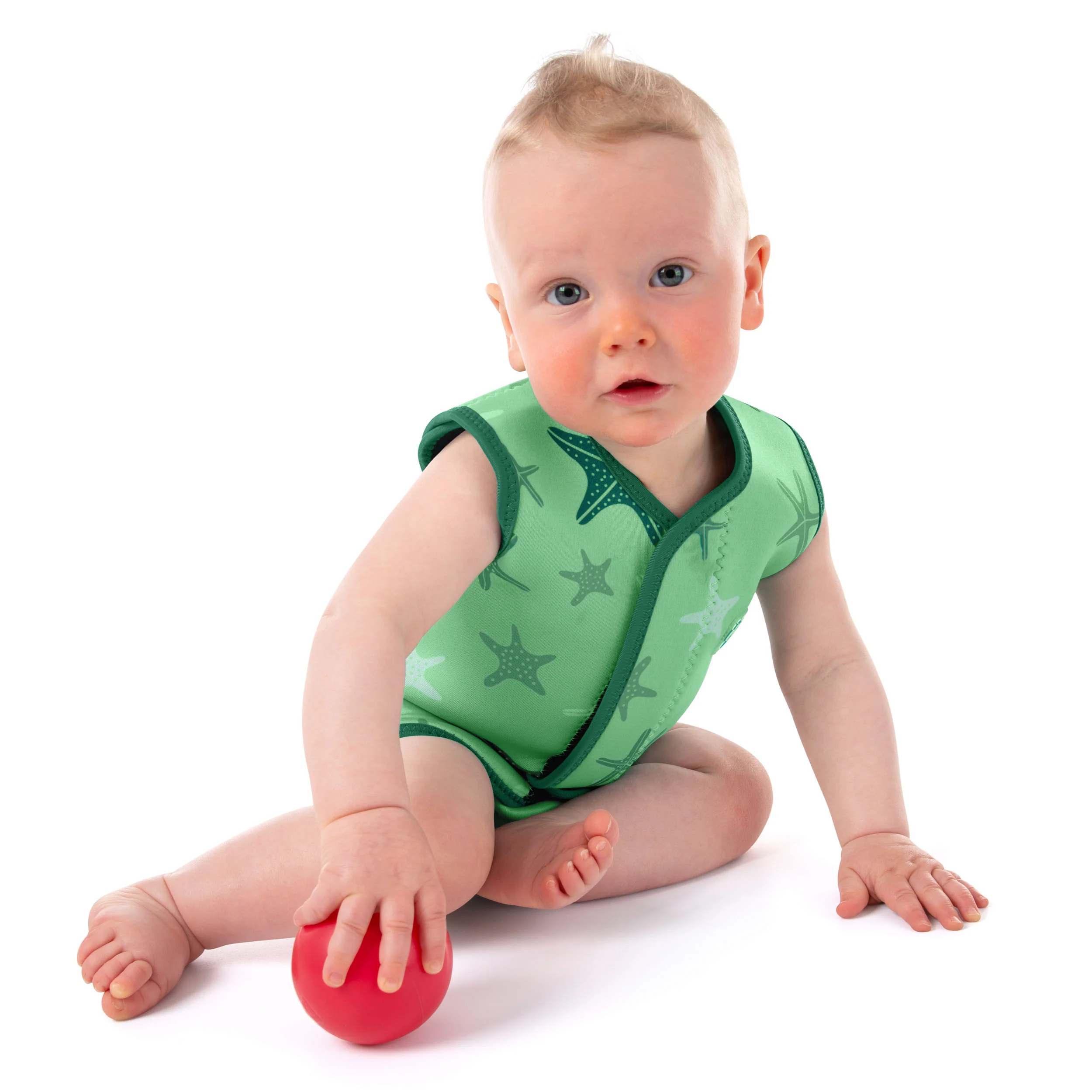 Baby Wetsuit Wrap - Starfish Green