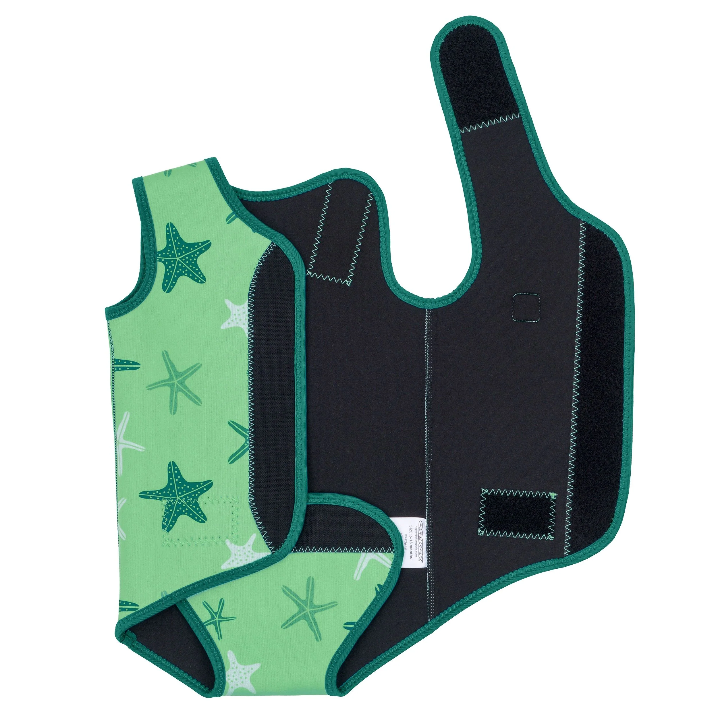 Baby Wetsuit Wrap - Starfish Green - Image 5