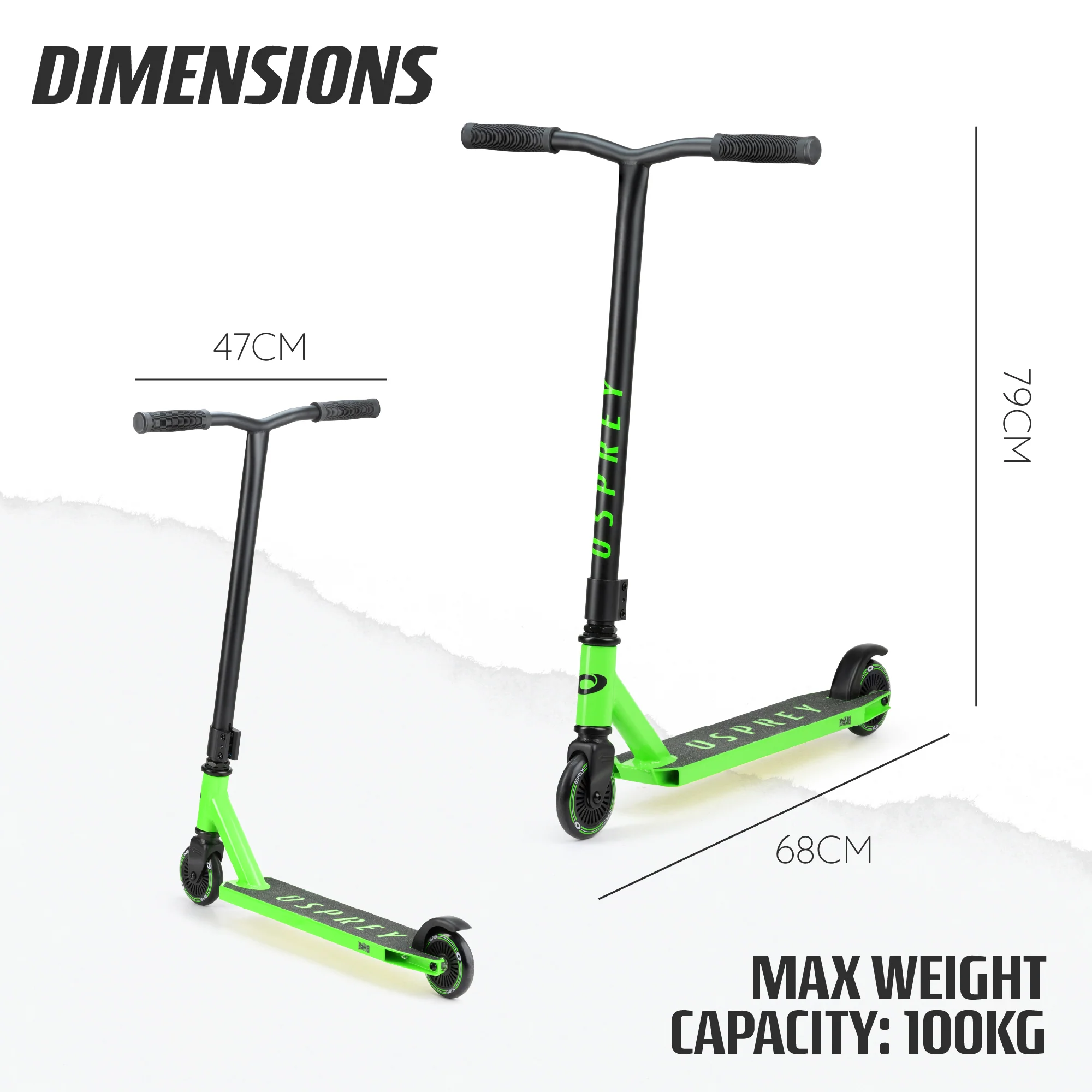Beginner Stunt Scooters Bomb - Green - Image 8