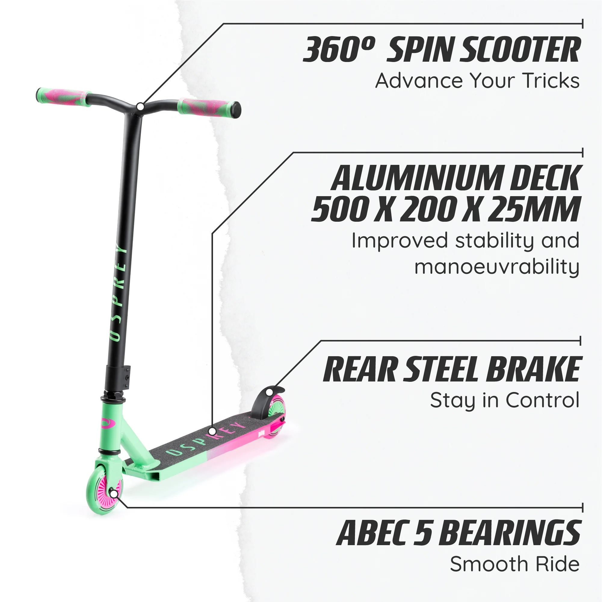 Beginner Stunt Scooters Bomb - Neon - Image 7