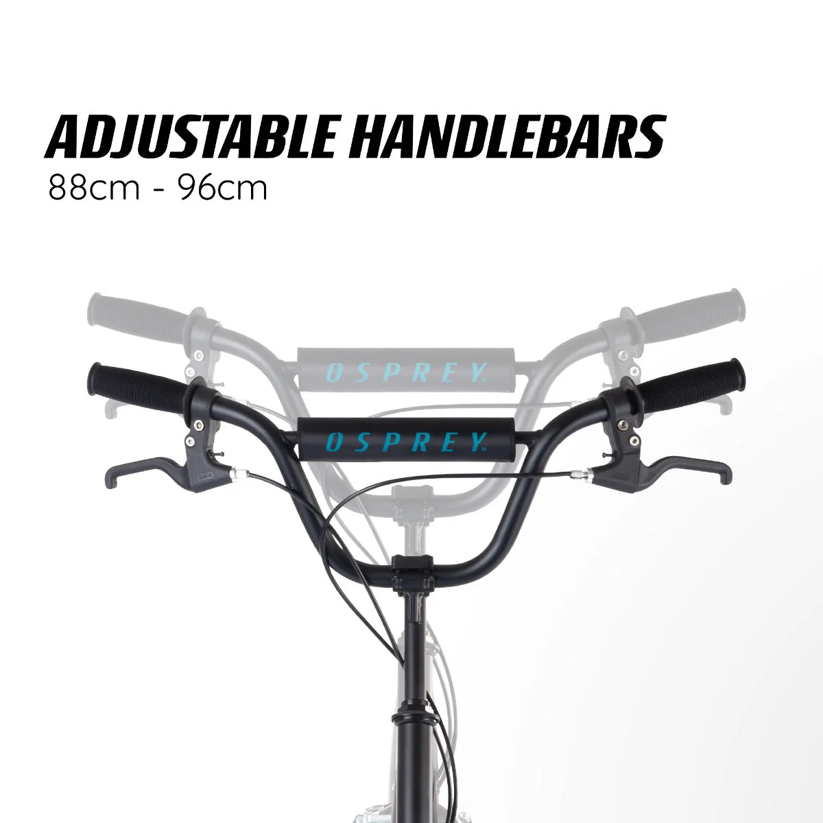 BMX Scooter - Big Wheel - Black - Image 3