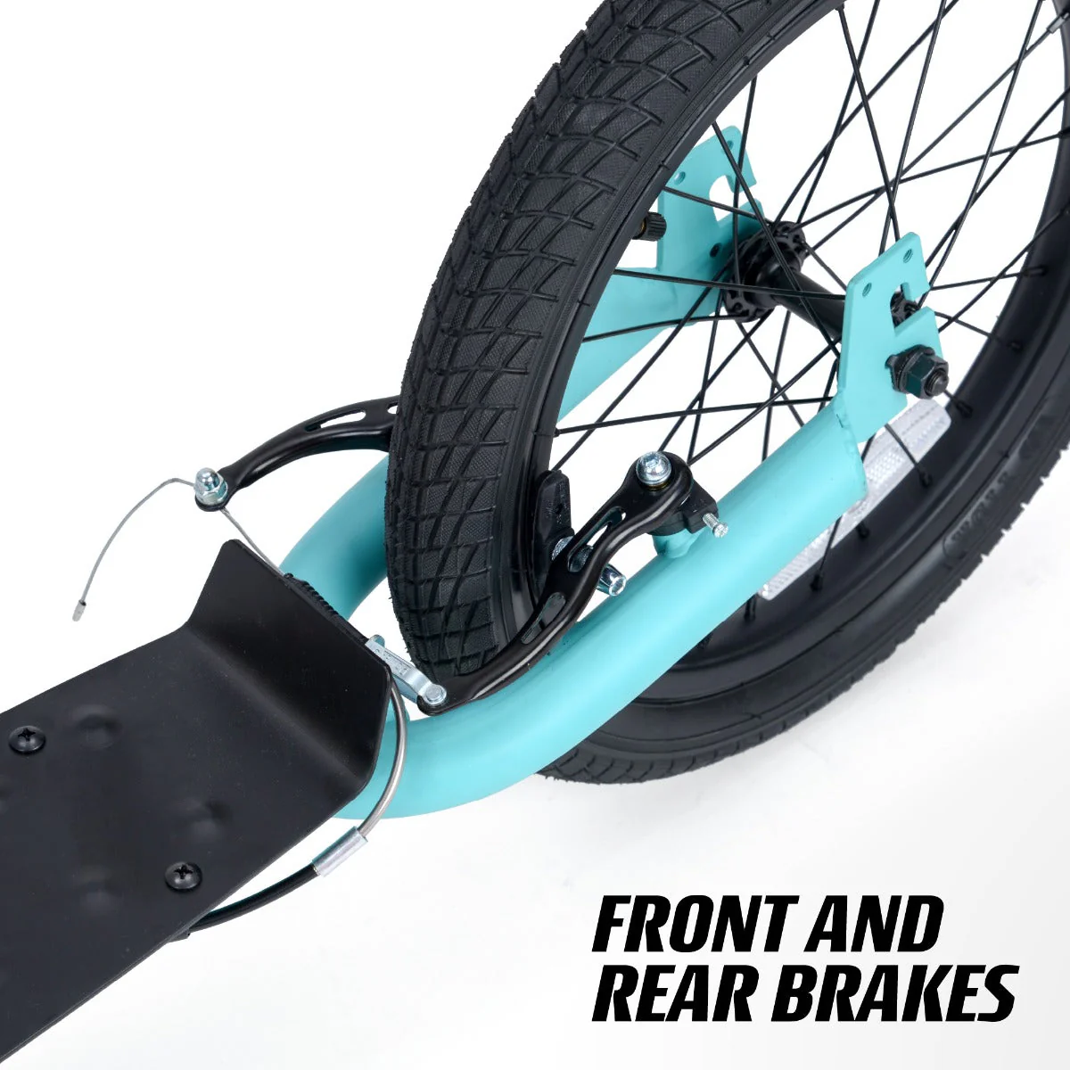BMX Scooter - Big Wheel - Blue - Image 5