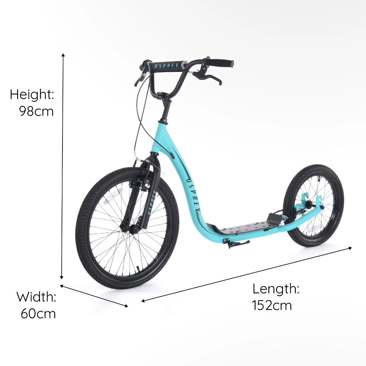 BMX Scooter - Big Wheel - Blue - Image 7