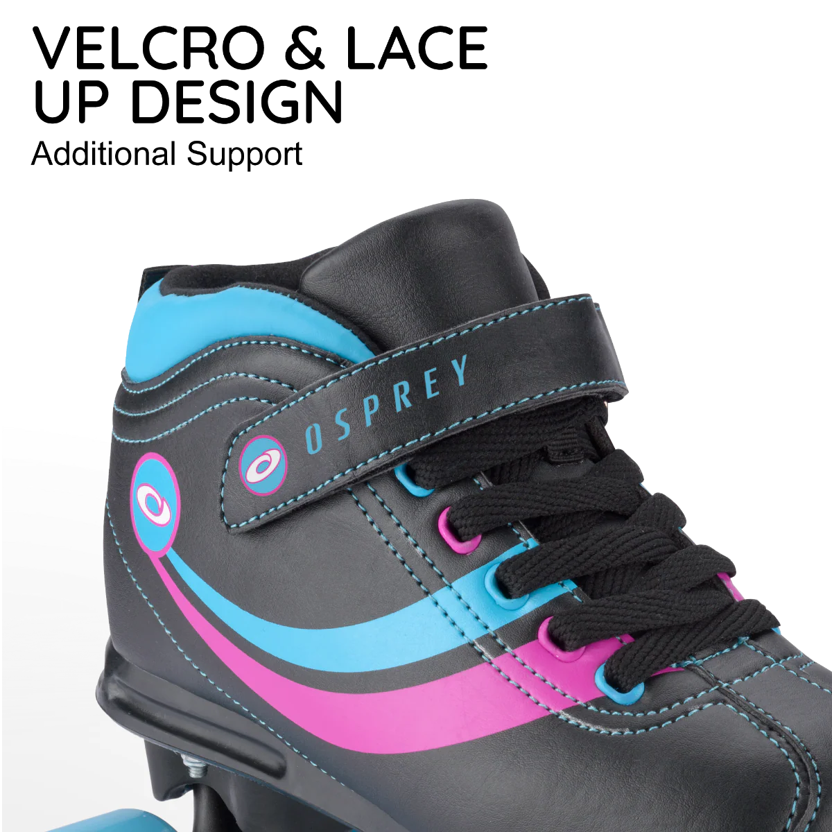 Disco Quad Roller Skates - Black - Image 4