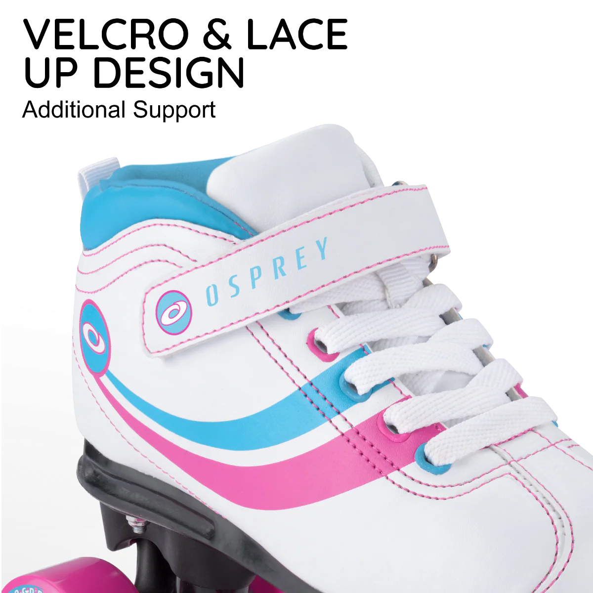 Disco Quad Roller Skates - White - Image 4