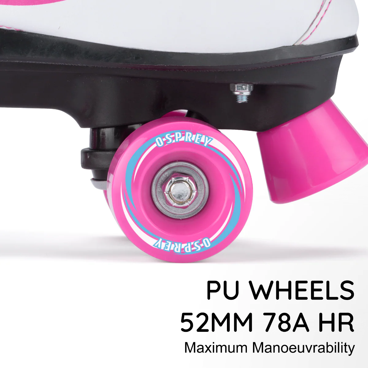 Disco Quad Roller Skates - White - Image 5