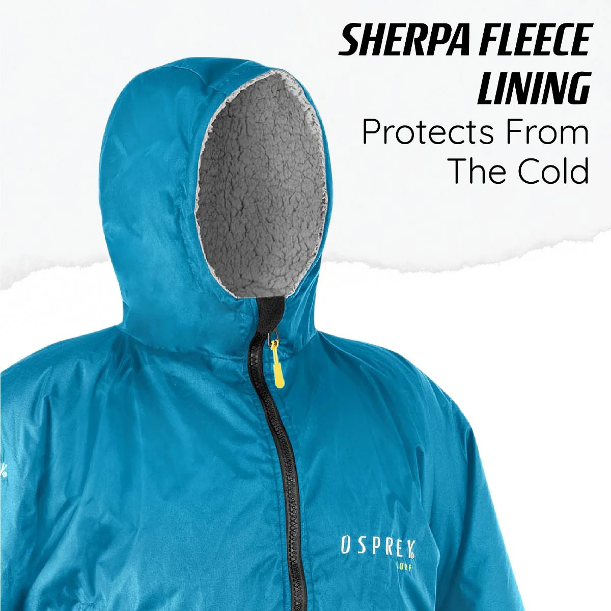 Hooded Changing Robe - Unisex - Teal - Image 4
