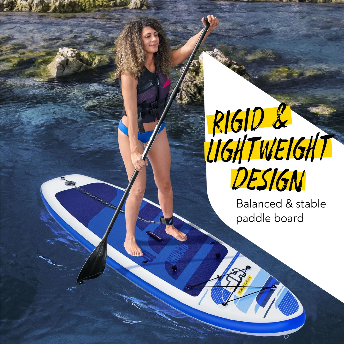 Hydro-Force 10FT SUP Inflatable Stand up Paddle Board Set Oceana - Image 3