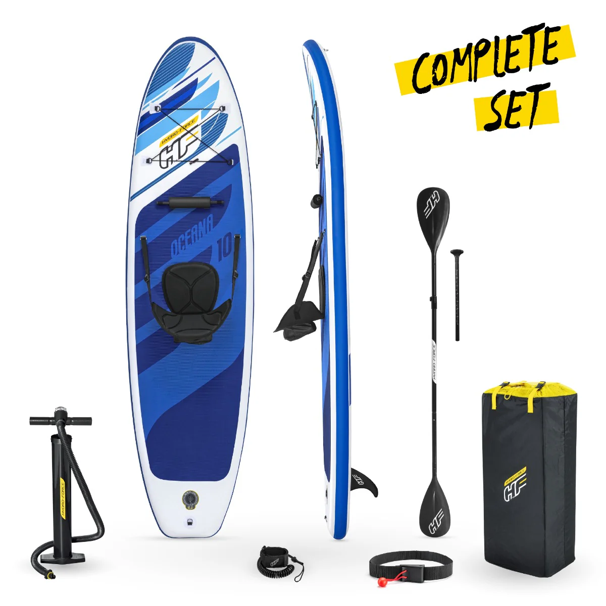 Hydro-Force 10FT SUP Inflatable Stand up Paddle Board Set Oceana - Image 7