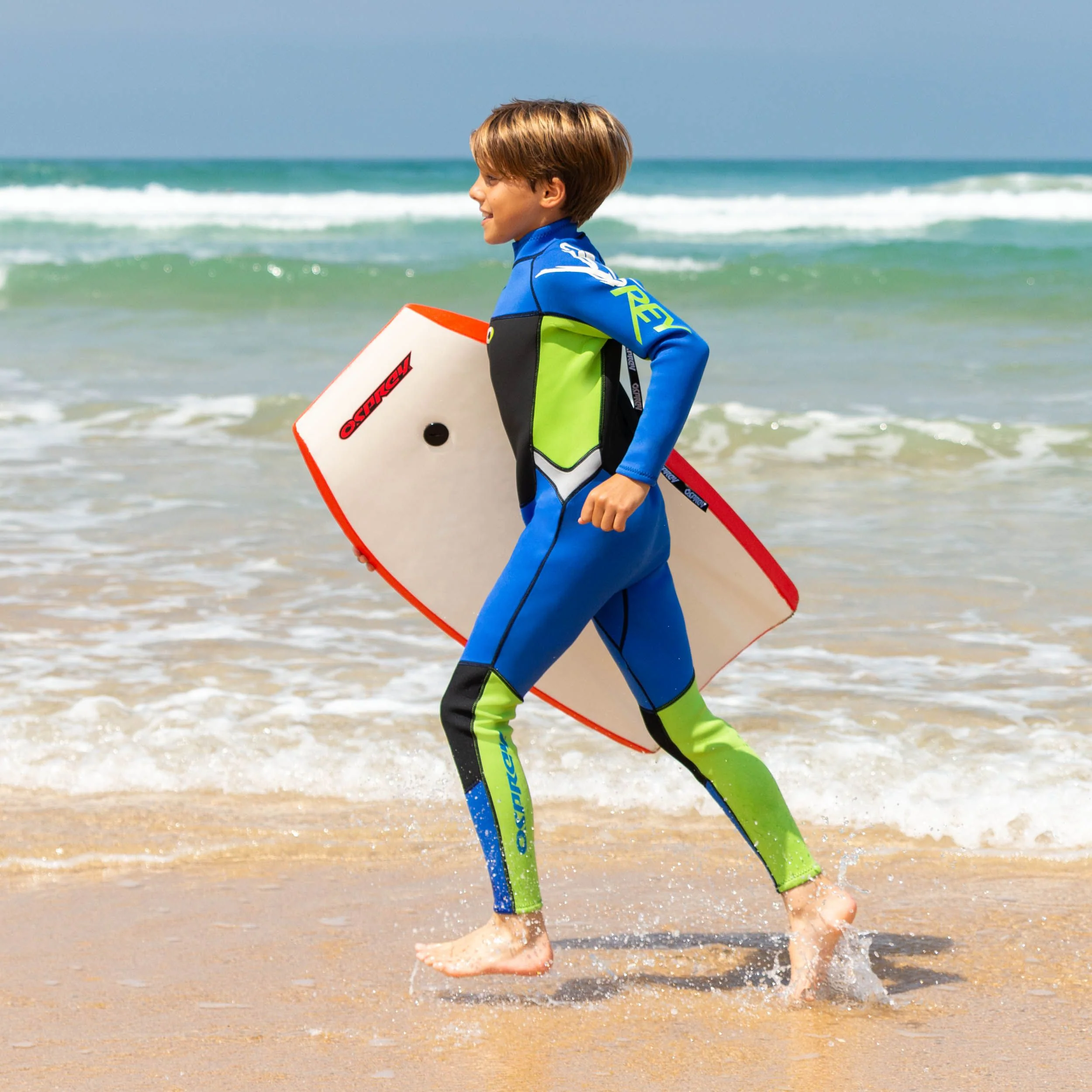 Kids 3mm Origin Full Length Summer Wetsuit - Blue - Image 2
