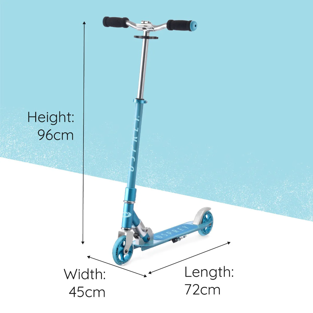 Kids Folding Scooter - Buzz - Blue - Image 7