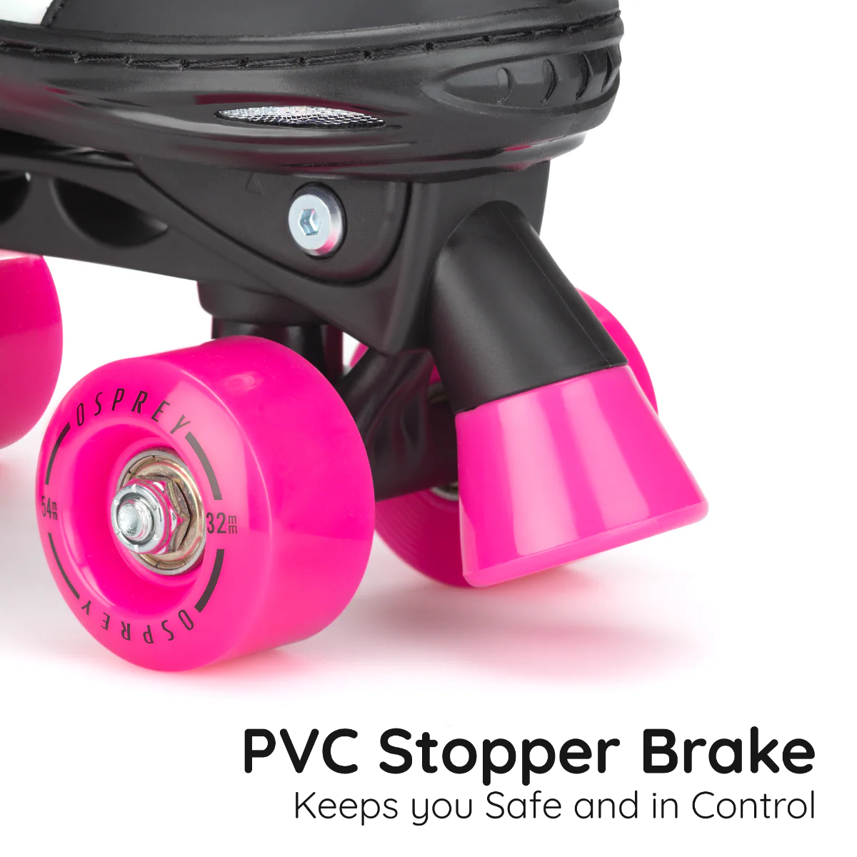 Kids Surge Semi-Soft Quad Skates - Pink - Image 3