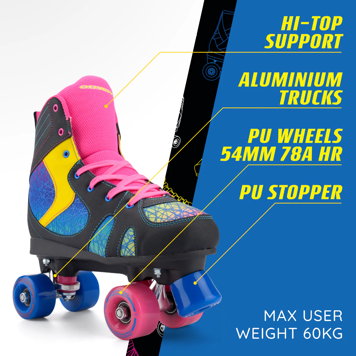 Spectrum High Top Roller Skate - Image 6