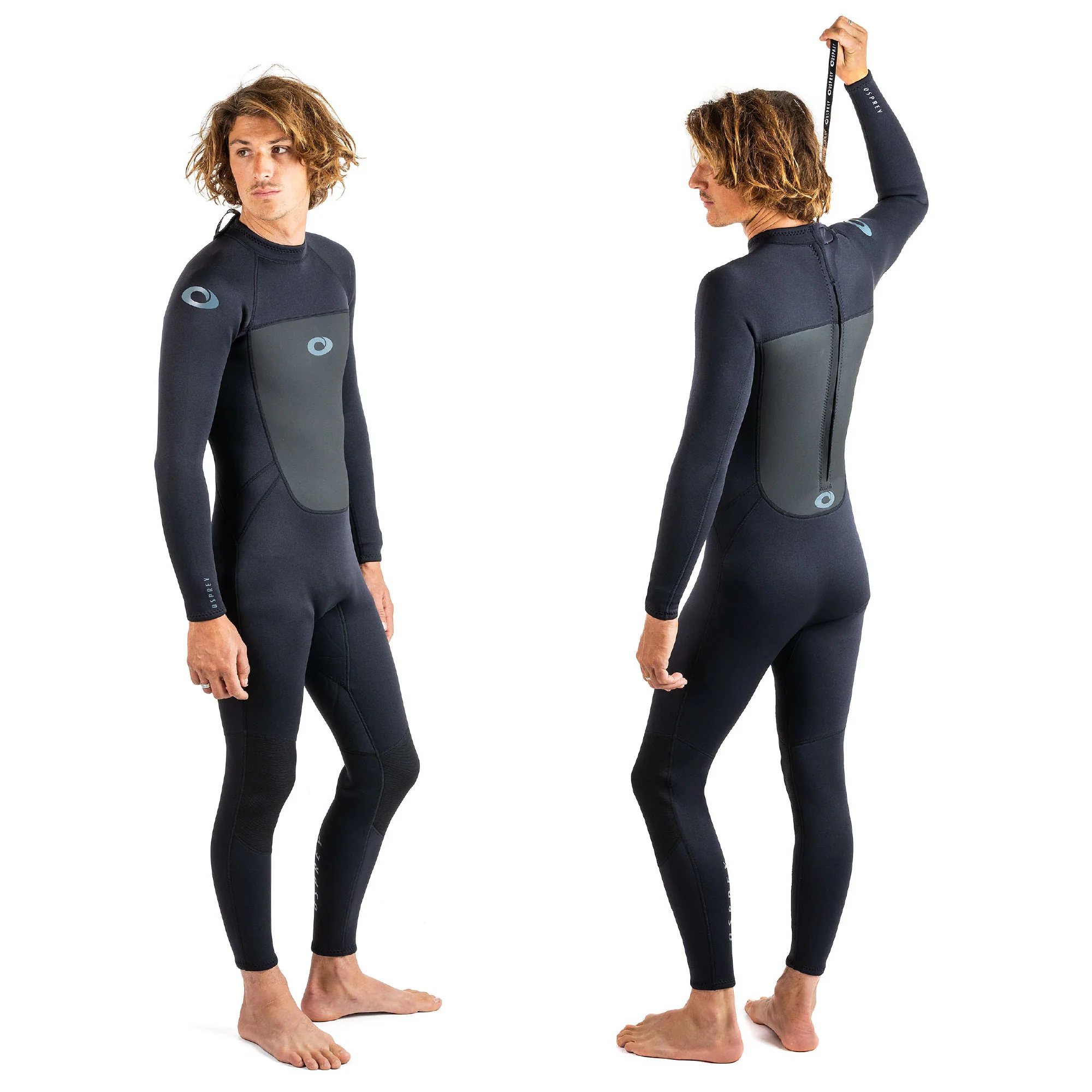Mens 3mm Origin Full Length Wetsuit - Black - Image 6