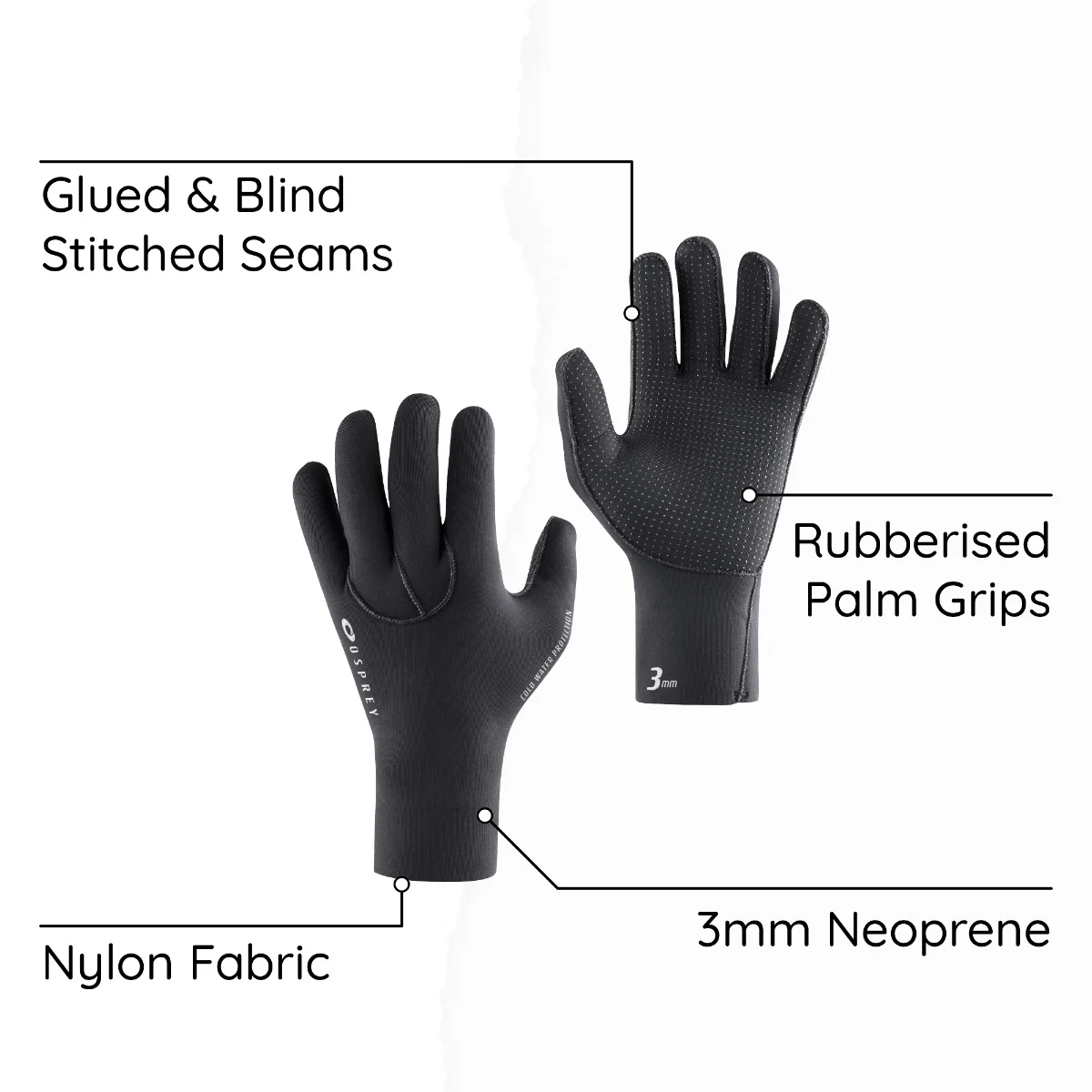 3mm Wetsuit Glove - Image 4