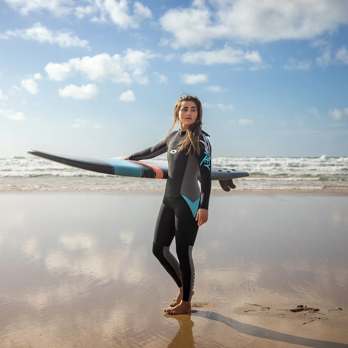 Womens 3mm Origin Full Length Wetsuit - Blue - Image 2